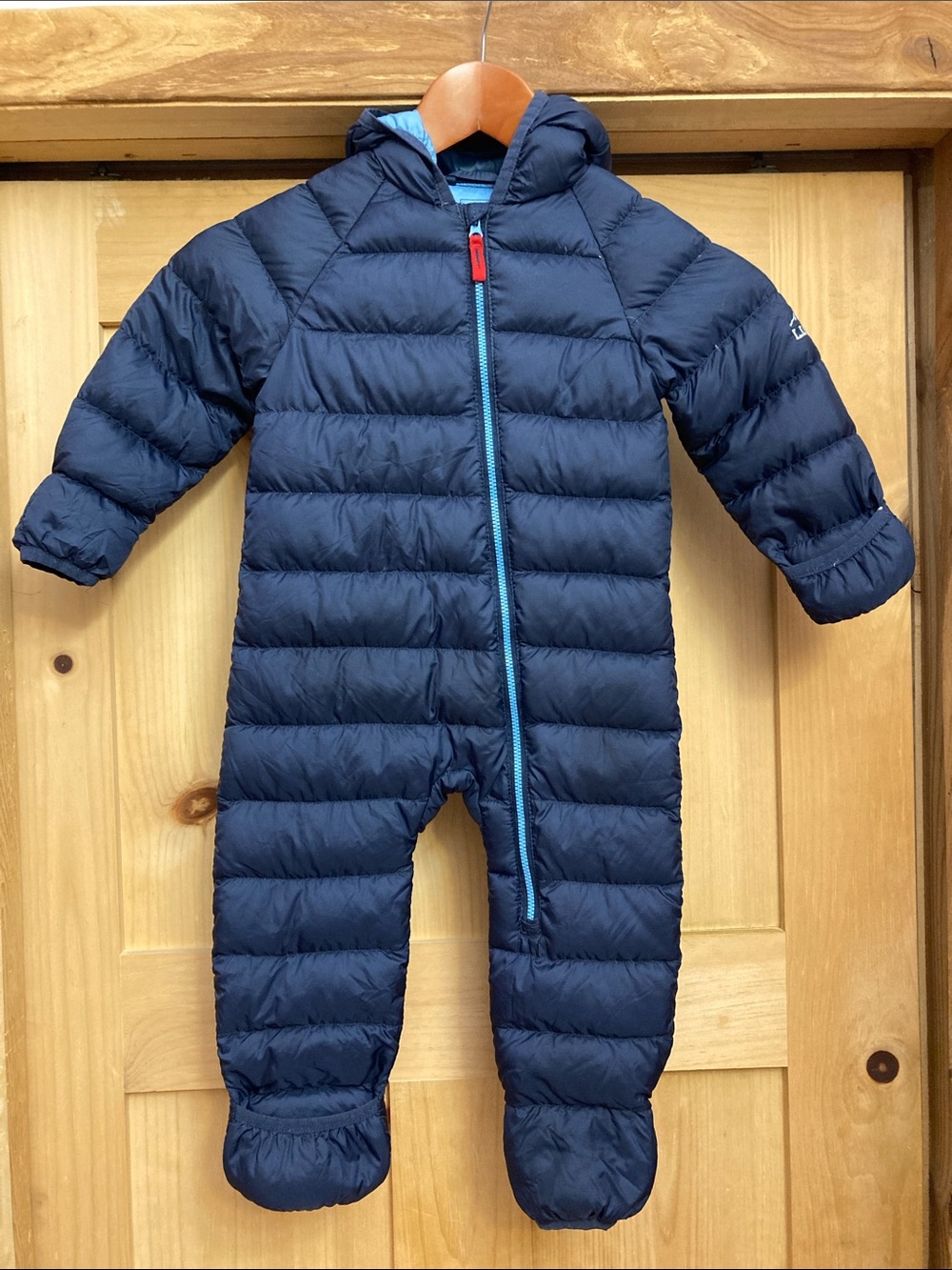 L.L. Bean Navy Infants Ultralight 650 Down Bunting